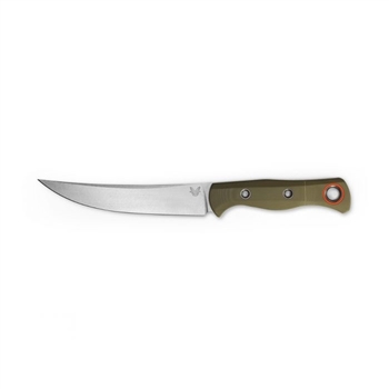 Benchmade - Meatcrafter - OD Green G10 Handle - Plain Fixed Knife - 15500-3