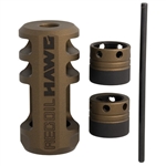 Browning - Recoil Hawg Muzzle Brake - 5/8x24TPI / 1/2x28TPI - .30 Cal or Under - Burnt Bronze - Standard