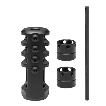 Browning - Competition Recoil Hawg Muzzle Brake - 5/8"x24 / 1/2"x28 - .30 Cal or Under - Matte Black