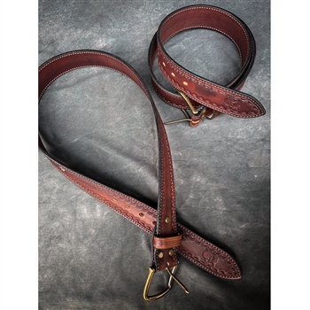 Frontiersmen Gear - Tracker Leather Belt - Brown - Large ( 35"-39")