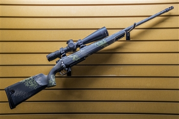 Gunwerks Magnus MTX - 300 PRC & Leupold Mark 5HD 5-25x56 - 22" - Graphite Black Cerakote - Carbon Forest