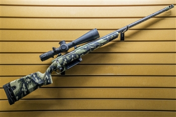 CONSIGNMENT - Gunwerks Magnus - 28 Nosler & Leupold Mark 5HD 7-35x56 FFP TMR Non-Illuminated - 24" - Adj. Recoil Pad - Forrest Green Cerakote - Halo Green