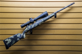 Gunwerks ClymR - 300 PRC & Leupold Mark 5HD 5-25x56 - 20" - Graphite Black Cerakote - Halo Green Carbon