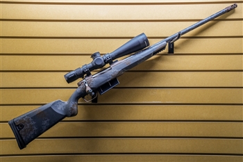 Gunwerks ClymR - 7mm PRC & Leupold Mark 5HD 5-25x56 - 22" - Barrett Bronze Cerakote - Halo Brown