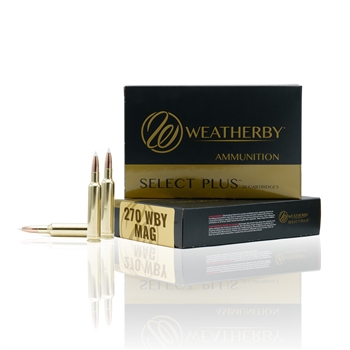 Weatherby Select Plus - 270 Weatherby Magnum - 130 gr. - Hornady Interlock - 20 CT