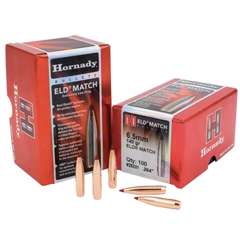Hornady - 6.5mm (.264) Projectiles - 140 gr. - ELD-M - 100CT - 26331