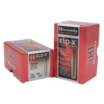 Hornady - 7mm (.284) Projectiles - 162 gr. - ELD-X - 100CT - 2840