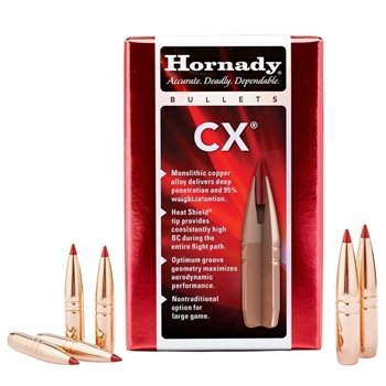 Hornady - 30 Cal (.308) Projectiles - 190 gr. - CX - 50CT - 30738