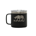 Kifaru - Logo Rambler 14 oz. Yeti Drinkware - Black