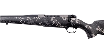 Weatherby Mark V Backcountry Ti 2.0 - Left Hand - 338 WBY RPM - 18" - Grey & White Ascents
