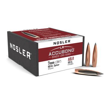 Nosler - 7mm Cal (.284) Projectiles - 168 gr. - AccuBond Long Range - 100CT - 58623
