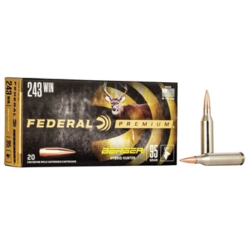 Federal Premium - 243 Win - 95 gr. - Berger Hybrid Hunter - 20 CT