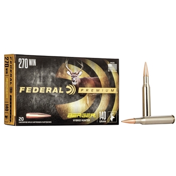 Federal Premium - 270 Win - 140 gr. - Berger Hybrid Hunter - 20 CT