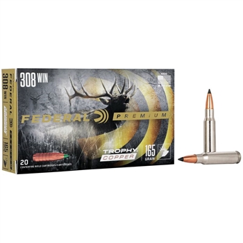 Federal Premium - 308 Win - 165 gr. - Trophy Copper - 20 CT