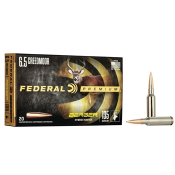 Federal Premium - 6.5 Creedmoor - 135 gr. - Berger Hybrid Hunter - 20 CT