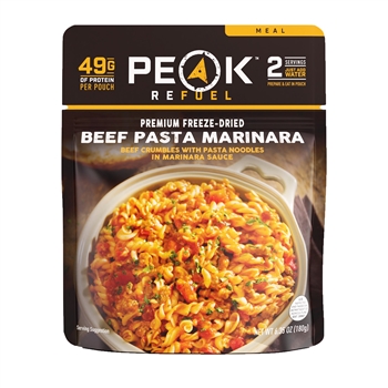 Peak Refuel Beef Pasta Marinara - Freeze Dried