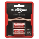 Surefire - 2 Surefire 123A Lithium Batteries Carded - SF2-CB