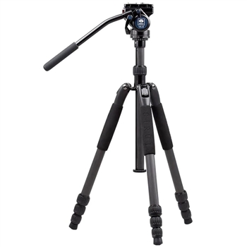 SIRUI - T-024SK+VA-5 - Carbon Fiber 4 Section Tripod & VA-5 Video Head Comb Kit