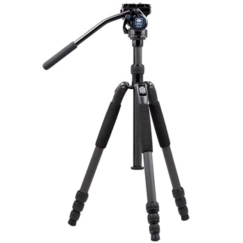 SIRUI - T-024SK+VA-5X - Carbon Fiber 4 Section Tripod & VA-5X Video Head Comb Kit