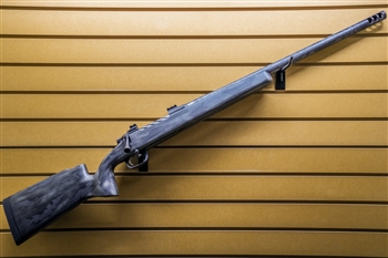 Snowy Mountain Rifles - Alpine Hunter 300 PRC - 22" - Distressed Grey w/ Exposed Carbon