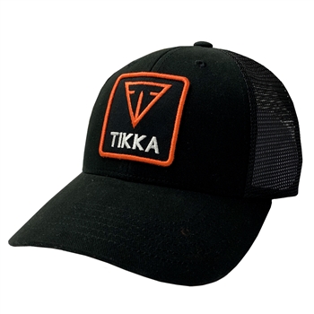 Tikka - Trucker Hat - Black w/ Black Mesh - 0855-006
