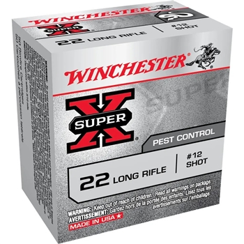 Winchester Super-X - 22 LR - #12 Lead Shot - 50 CT