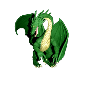 Defenders of the Realm: Dragon Miniatures (Painted) - Green