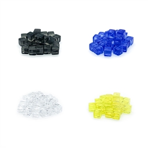 8mm Plastic Cubes: Set of 25