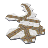 Railways of North America: Snowy Track Tiles