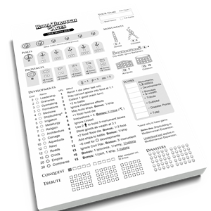 Roll through the Ages: The Iron Age - Extra Score Pad