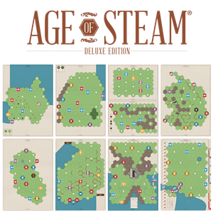 Age of Steam Deluxe: Expansion Maps