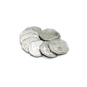 SciFi Metal Coins: #10 (set of 10)