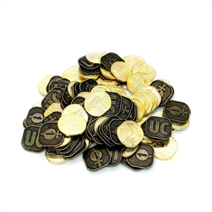 SciFi Metal Coins: Set of 100 (1's & 5's)