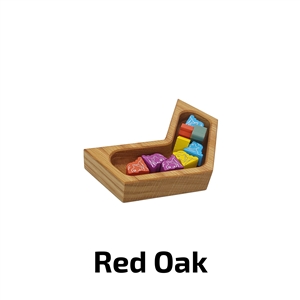 Deluxe Game Trays - Small Solo - Red Oak