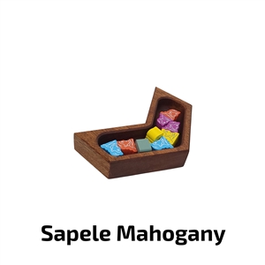 Deluxe Game Trays - Small Solo - Sapele Mahogany