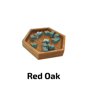 Deluxe Game Trays - Medium Solo - Red Oak