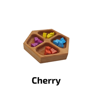 Deluxe Game Trays - Medium Quad - Cherry