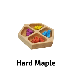 Deluxe Game Trays - Medium Quad - Hard Maple