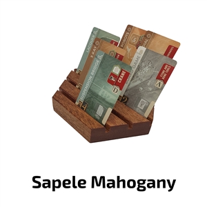 Deluxe Game Trays - Medium Card - Sapele Mahogany
