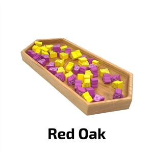 Deluxe Game Trays - Large Solo - Red Oak
