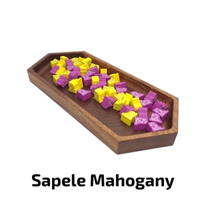 Deluxe Game Trays - Large Solo - Sapele Mahogany