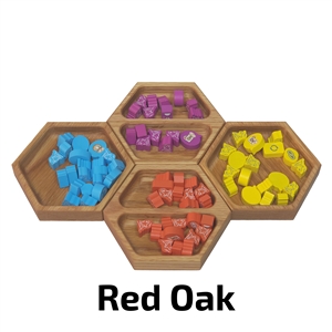 Deluxe Game Tray Bundles - Board Game Bundle - Red Oak