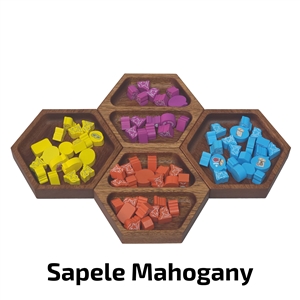 Deluxe Game Tray Bundles - Board Game Bundle - Sapele Mahogany