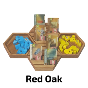 Deluxe Game Tray Bundles - Card Game Bundle - Red Oak