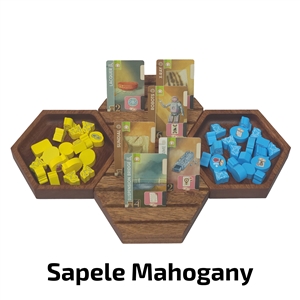 Deluxe Game Tray Bundles - Card Game Bundle - Sapele Mahogany