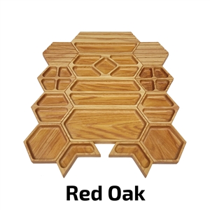 Handcrafted Trays Gift Bundle - Red Oak