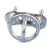 Ski Tow Ring Stainless Steel Transom Mount-3-1/2" Round