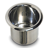 Cup Holders Spun Aluminum- Medium (3-3/8")