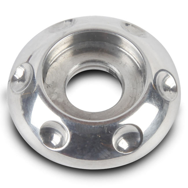 Billet Aluminum Accent Buttonhead Washers 1/4" Polished Finish