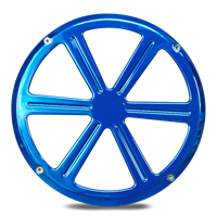 Billet Aluminum 10" Subwoofer Grill Wheel Style